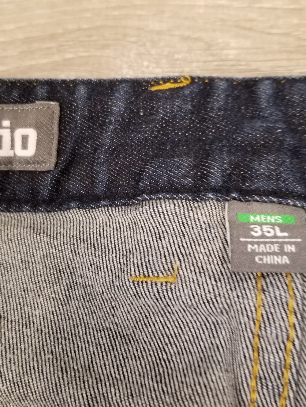 Stio Mens Rivet Jeans Dark Wash Organic Cotton Stretch Denim Pants 35L 35x34 - Picture 4 of 9
